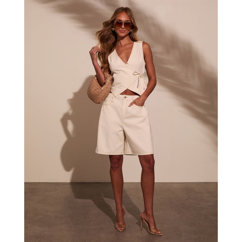 Sweet Dreamer Twill Bermuda Shorts