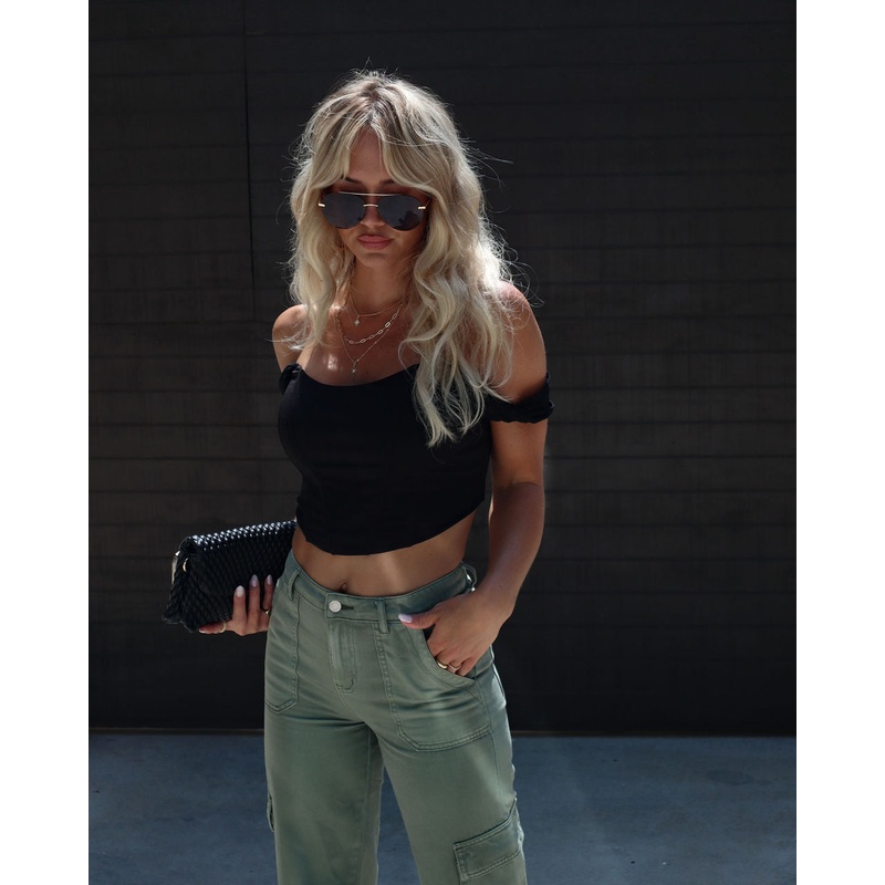 Caledonia Corset Crop Top|Black|Beige|XS|S|M|L|XL