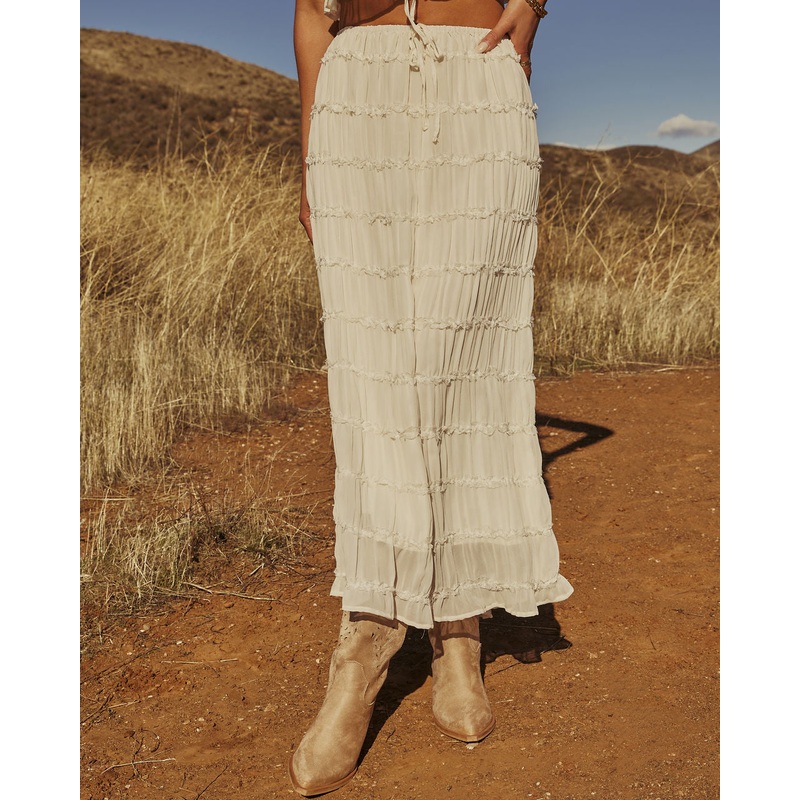 Celestial Haven Chiffon Maxi Skirt