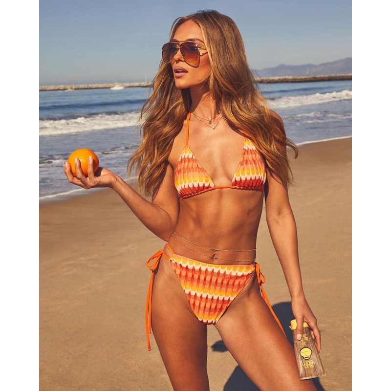 Sonny Abstract Bikini Top|Orange Multi|XS|S|M|L|XL