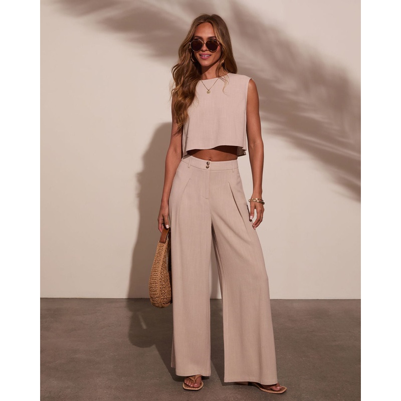 Carissa Cap Sleeve Linen Top|Ecru|XS|S|M|L|XL