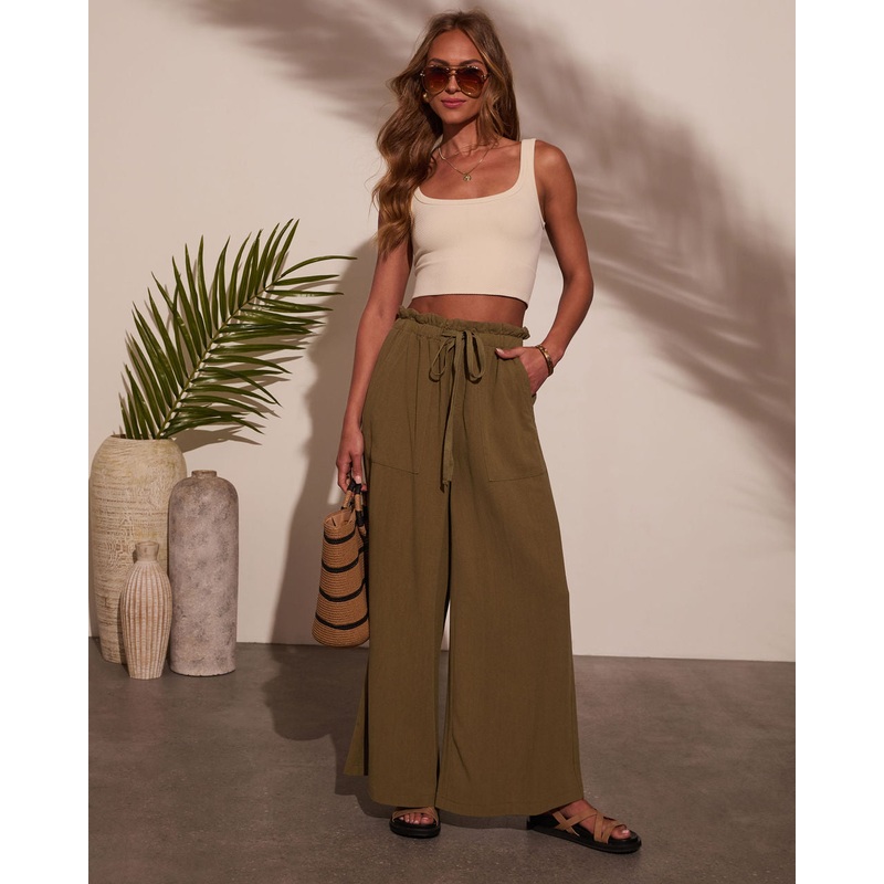 Journey On Linen Drawstring Pants