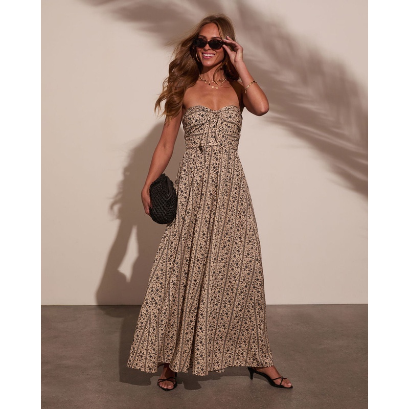 Kemie Strapless Floral Jumpsuit