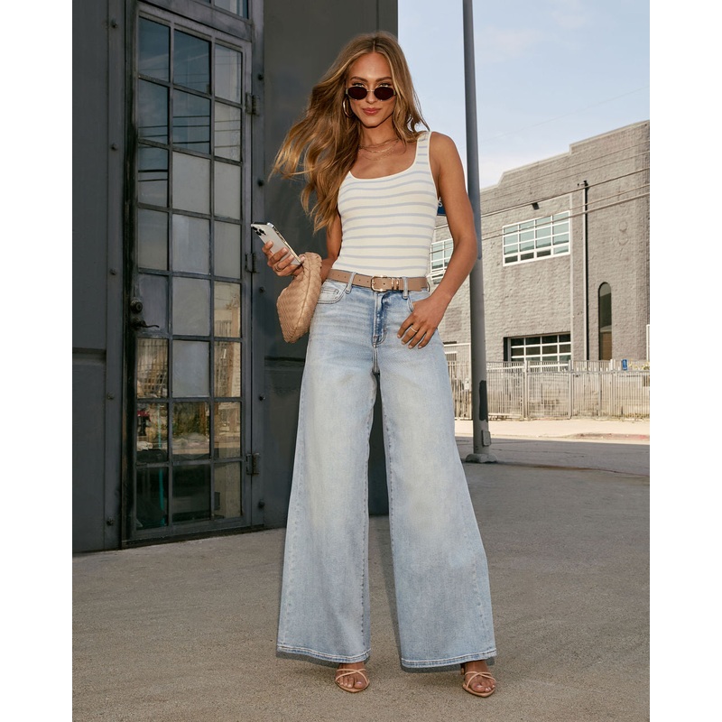 Laurie Super Stretch Wide Leg Jean
