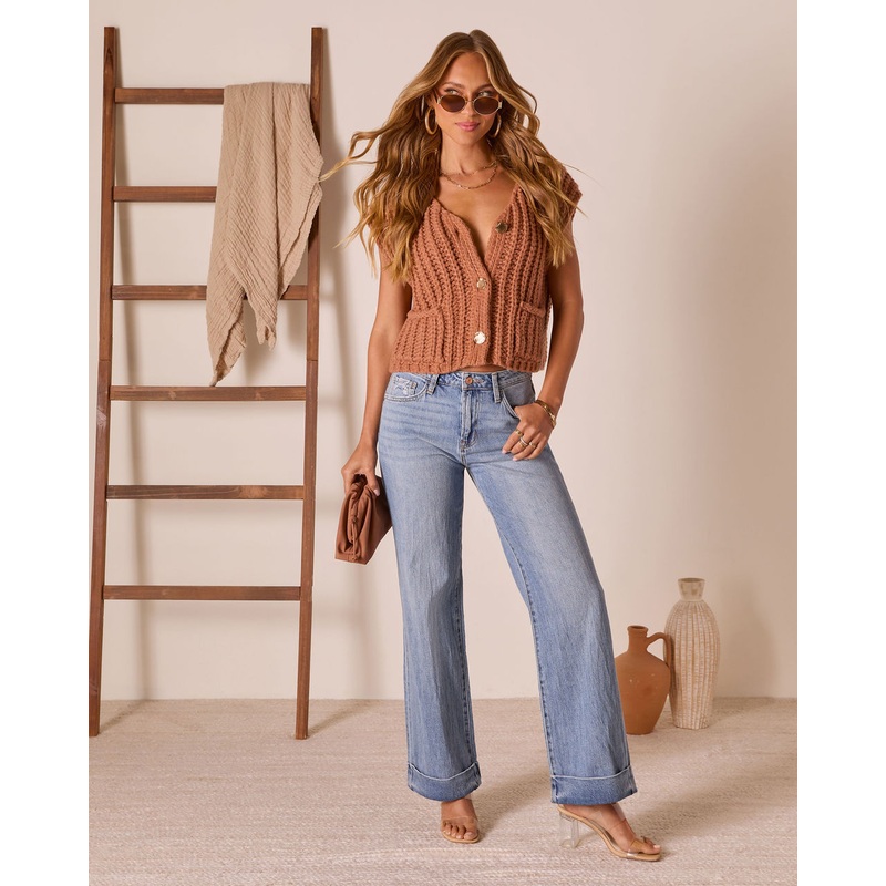 Mellow Muse Rigid Wide Leg Jeans