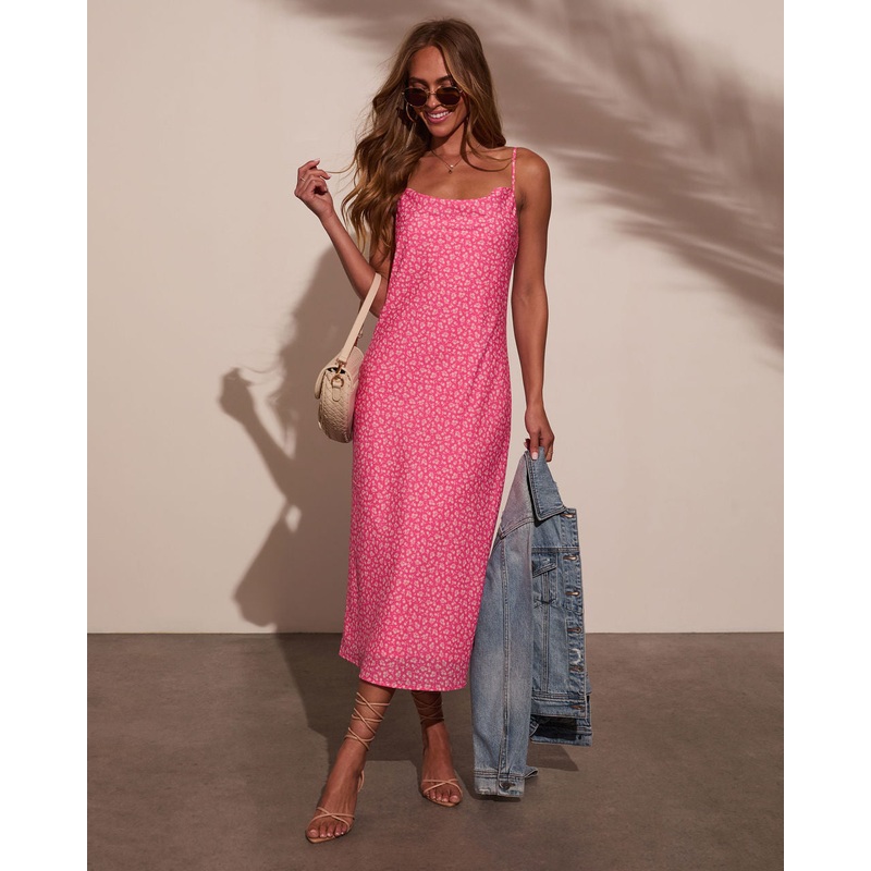 Narah Floral Maxi Dress|Pink|XS|S|M|L|XL