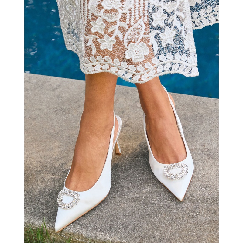 Swoon Worthy Embellished Slingback Heels