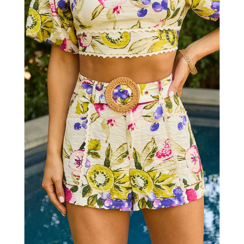 Blissful Day Summer Fruit Shorts
