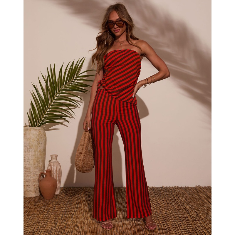 Celina Striped Wide Leg Pants|Multi|S|M|L