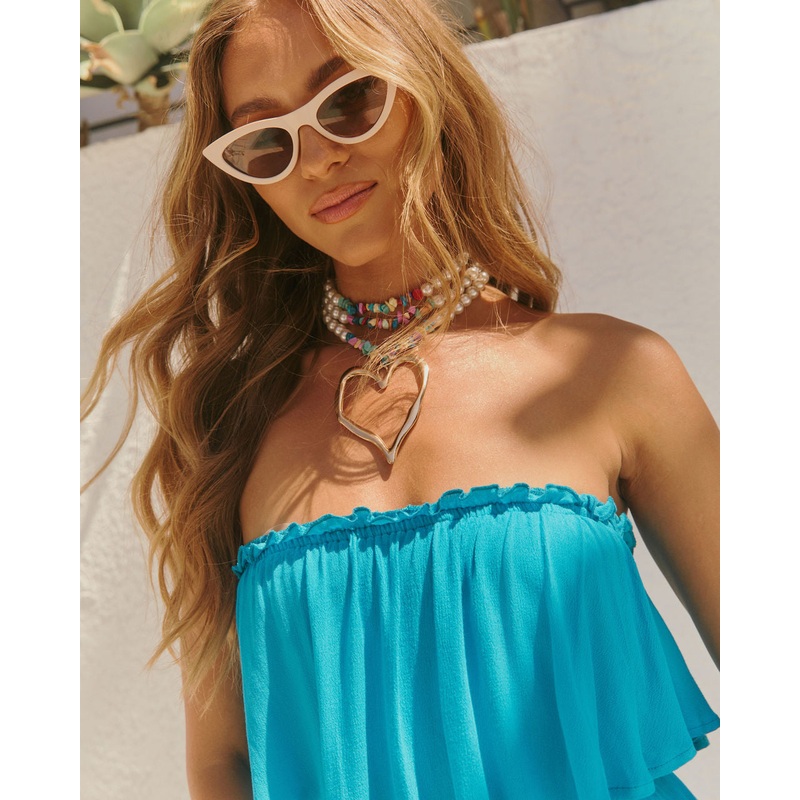 Claudine Layered Heart Charm Necklace