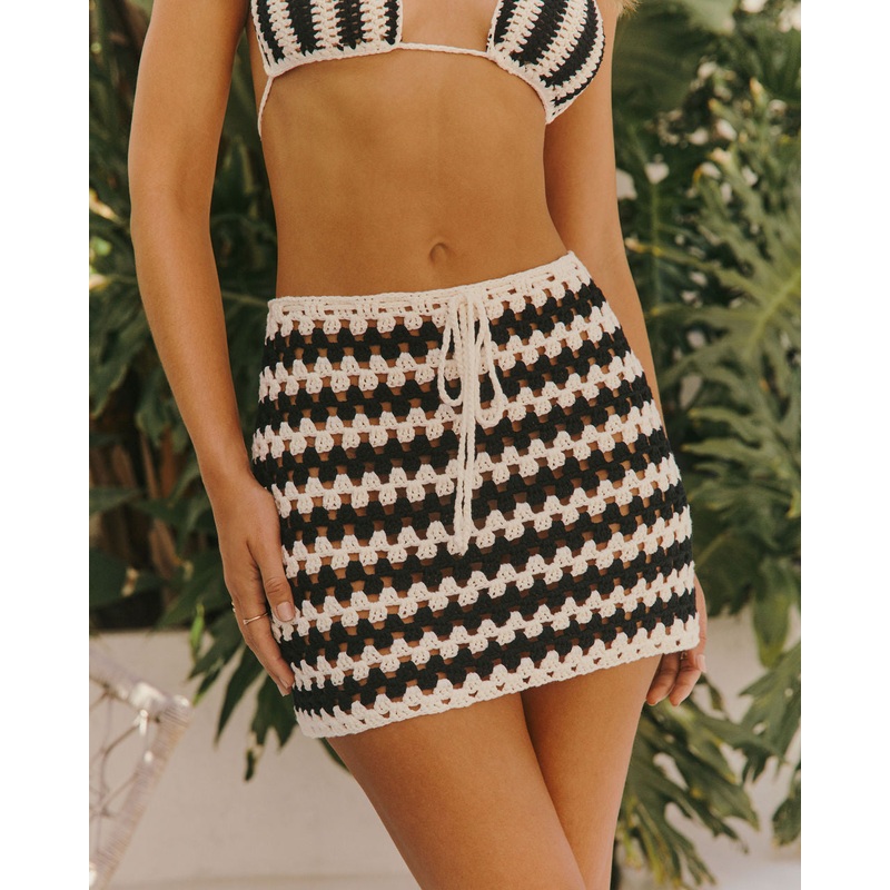 Lucca Crochet Cover Up Mini Skirt