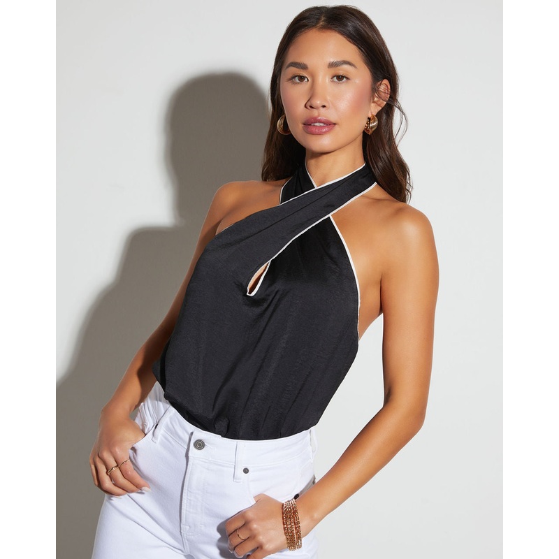 Midnight Muse Halter Neck Bodysuit