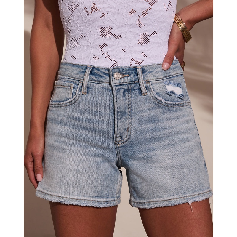 Bonfire Nights Distressed Denim Shorts
