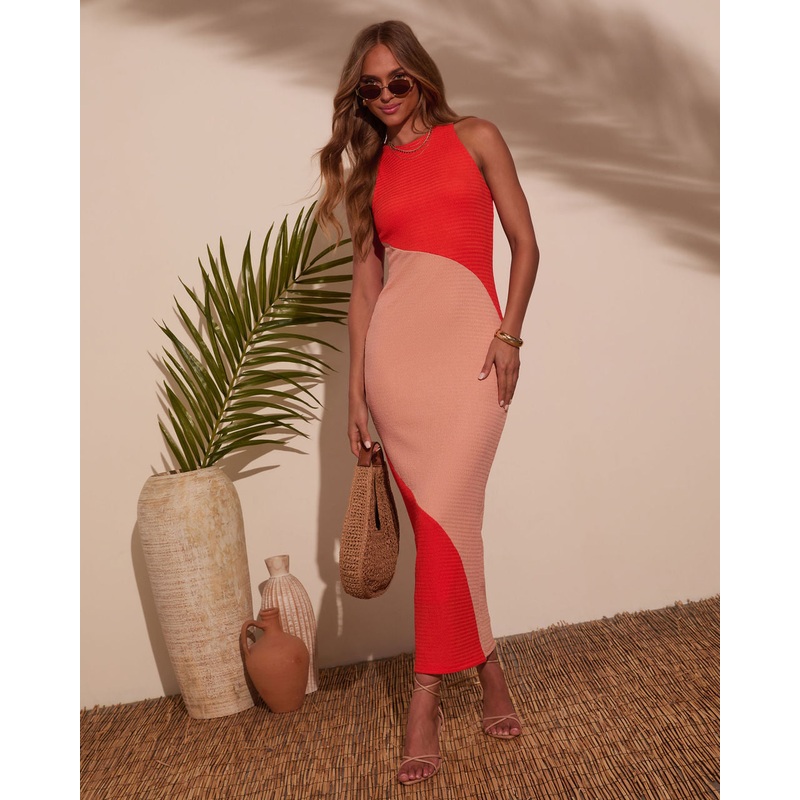 Caradeen Colorblock Maxi Dress