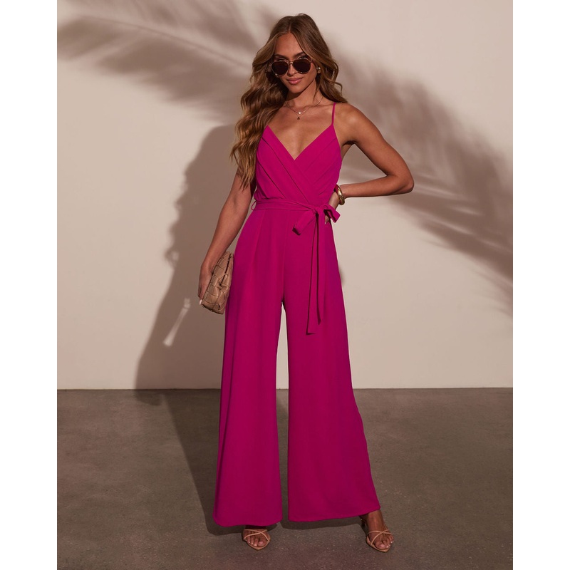 Careena Wide Leg Jumpsuit|Black|Orchid|XS|S|M|L|XL