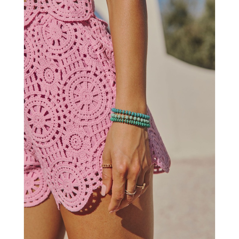 Adenna Beaded Bracelet Set|Blue|O/S