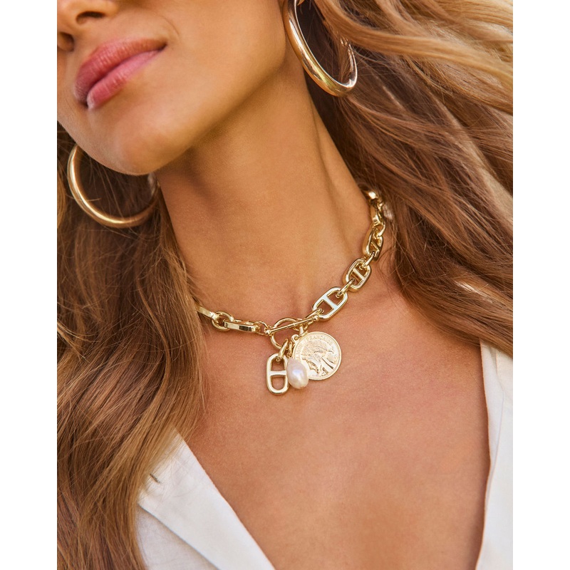 Glory Chunky Chain Charm Necklace
