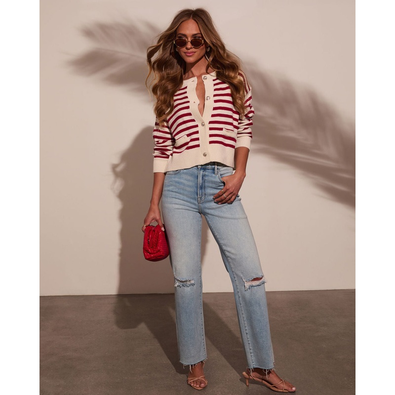 Kindred Coast Striped Knit Sweater