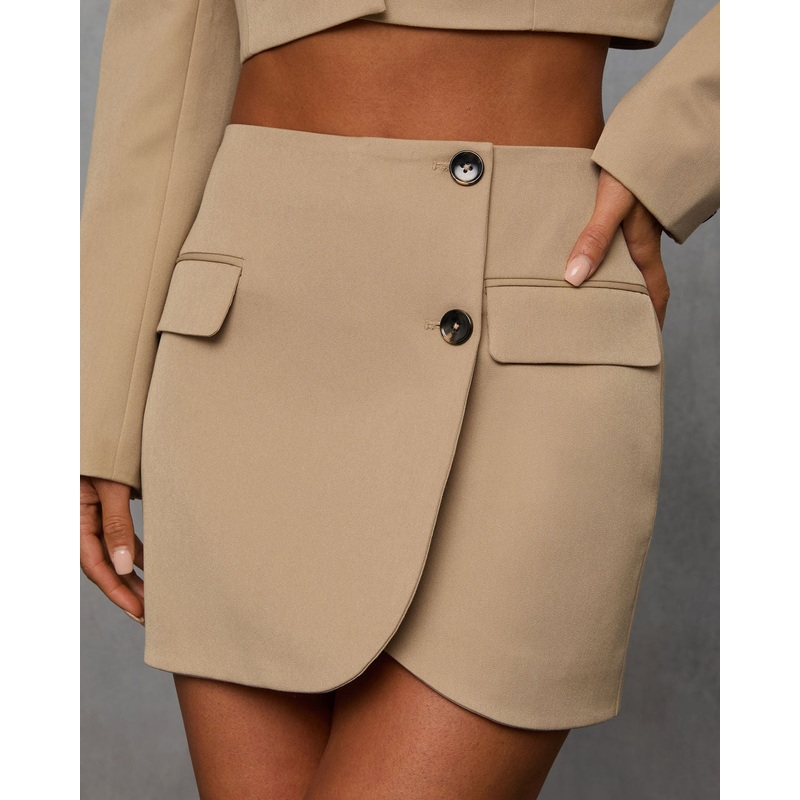 Modern Edit Suiting Mini Skirt