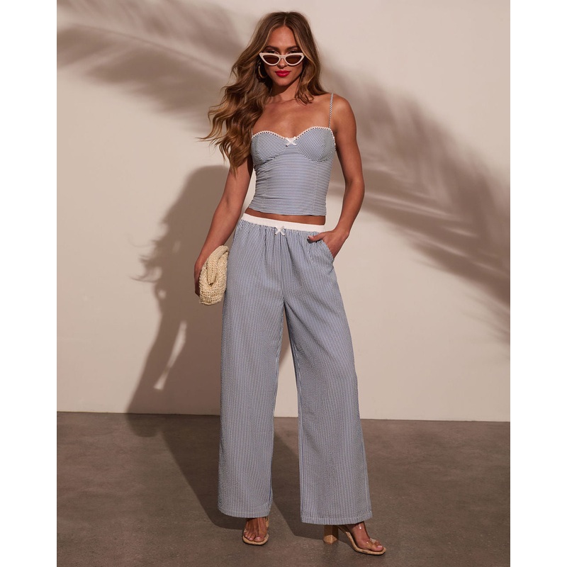 Sarahphina Striped Wide Leg Pants