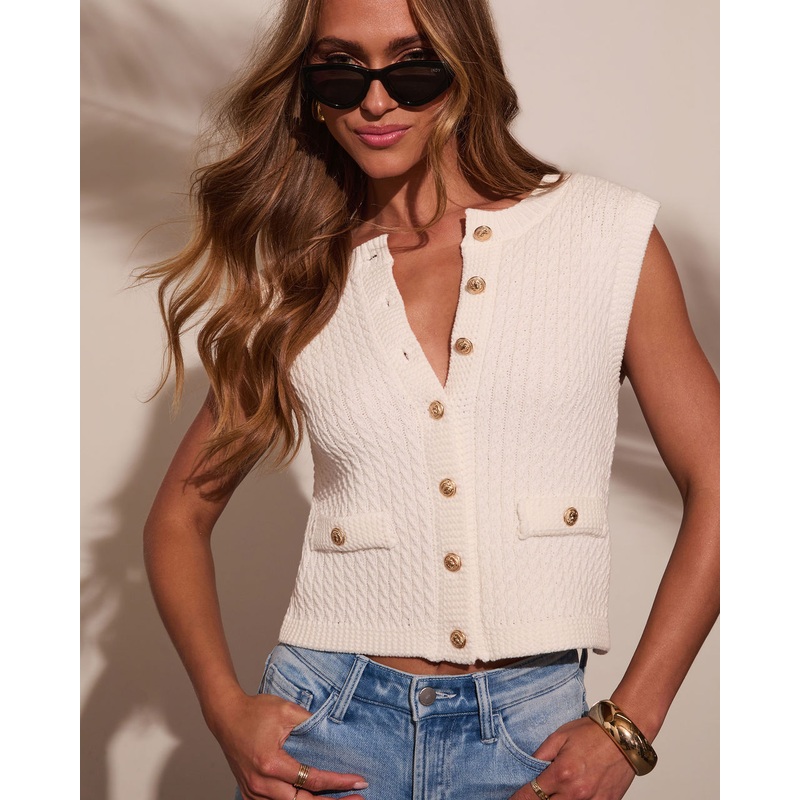 Shyla Cable Knit Cardigan|White|XS|S|M|L|XL