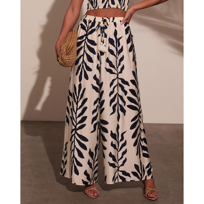 Sol Escape Tropical Drawstring Pants