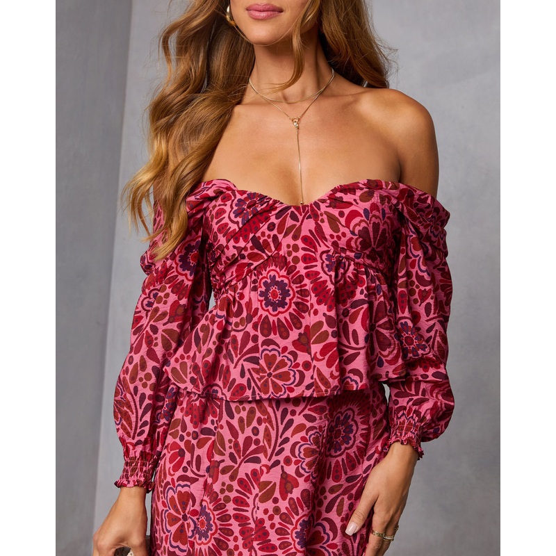 Amber Hour Off The Shoulder Top