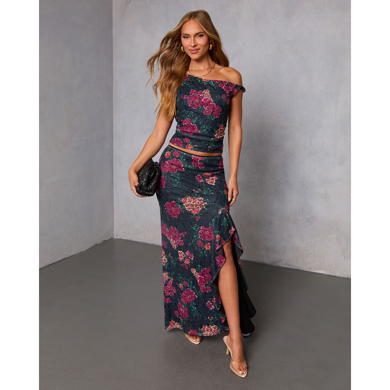 Falling Pretty Lace Maxi Skirt