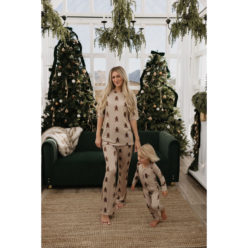 Short Sleeve Women’s Bamboo Pajamas | Gingerbread