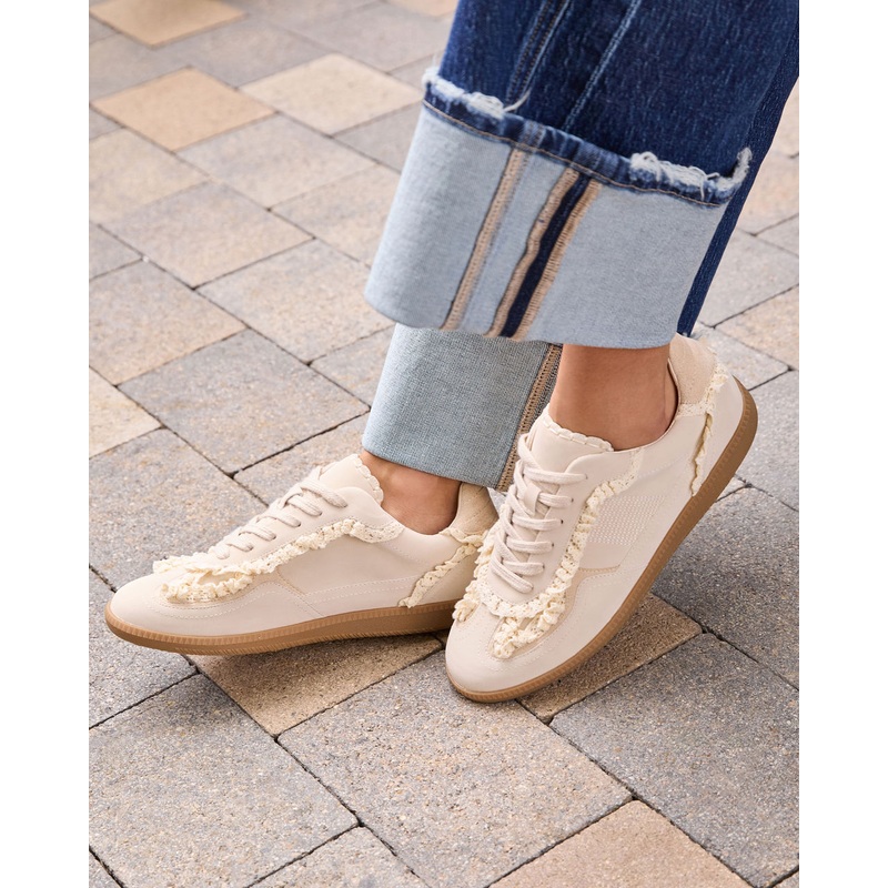 Winslet Lace And Pearl Charm Sneakers