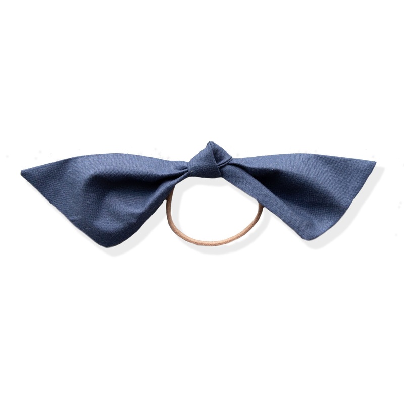 Blueberry | Modern Knot|Beige Elastic|Black Elastic