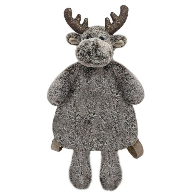 ‘Marley’ Moose Plush Backpack|Tan