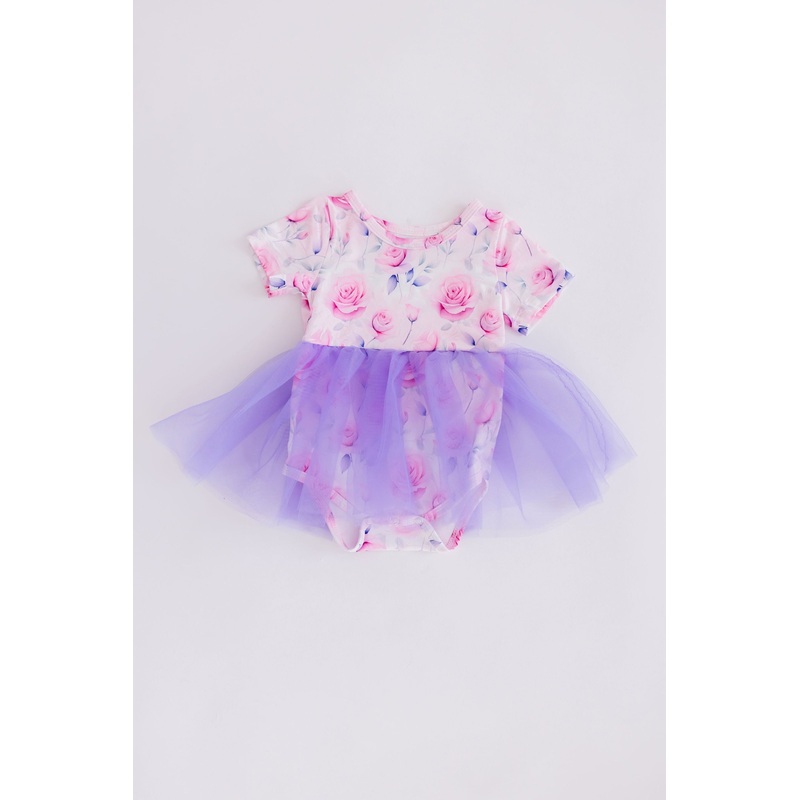 Rose Garden Tutu Bodysuit|0-3M|3-6M|6-12M|12-18M|18-24M