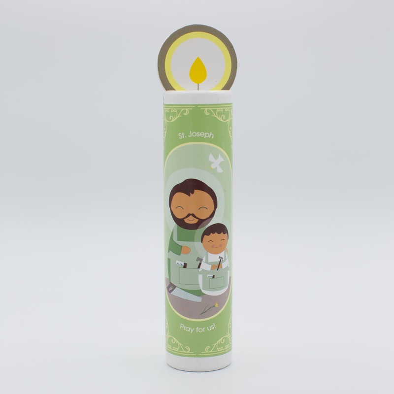 St. Joseph Wooden Prayer Candle