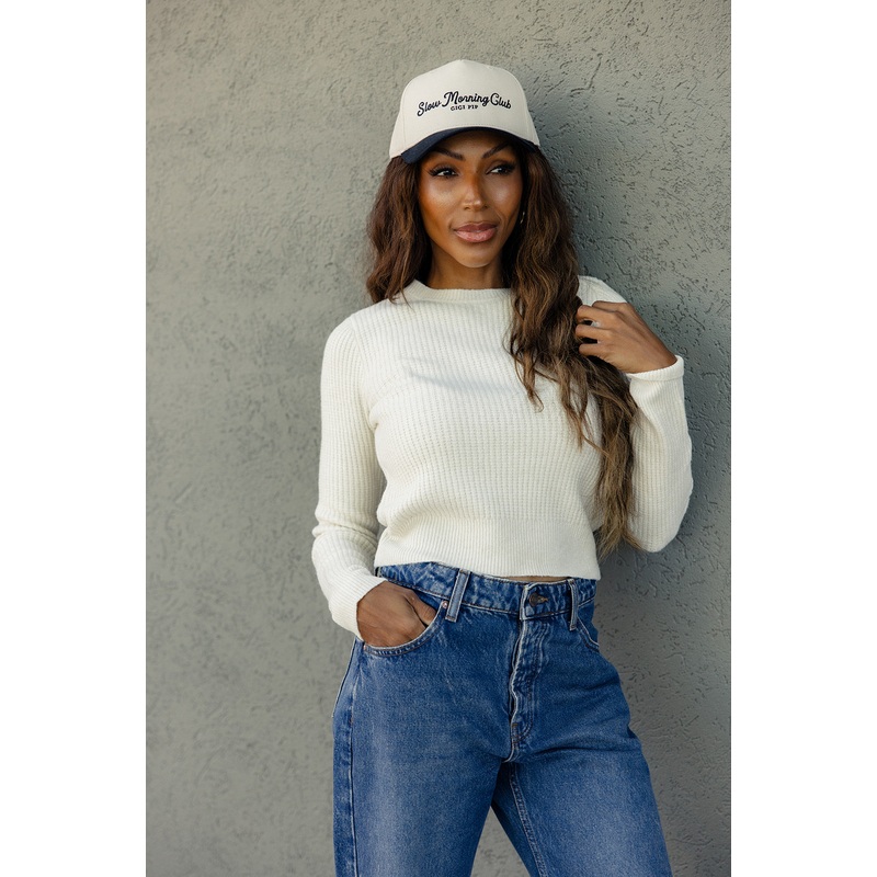 The Manuscript Cropped Sweater