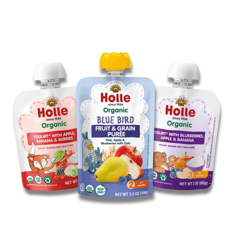Berries Bundle: Apples, Banana & Berries Yogurt, Blueberries, Apple, Banana Yogurt, and Blue Bird