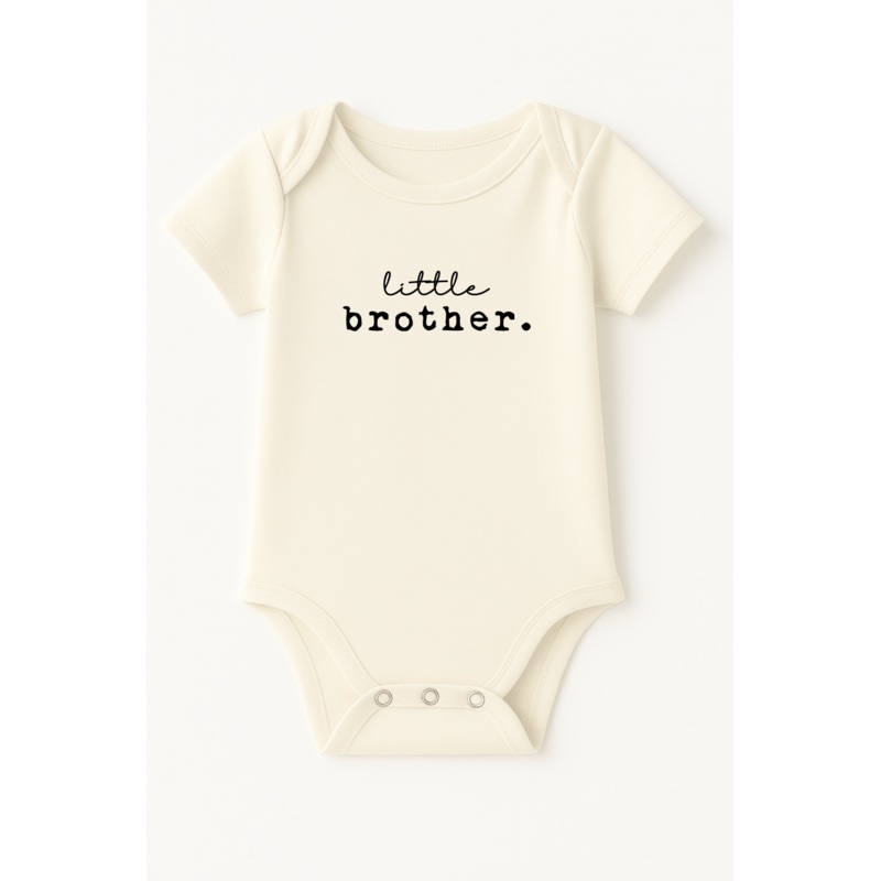 Little Brother Organic Cotton Short Sleeve Baby Bodysuit