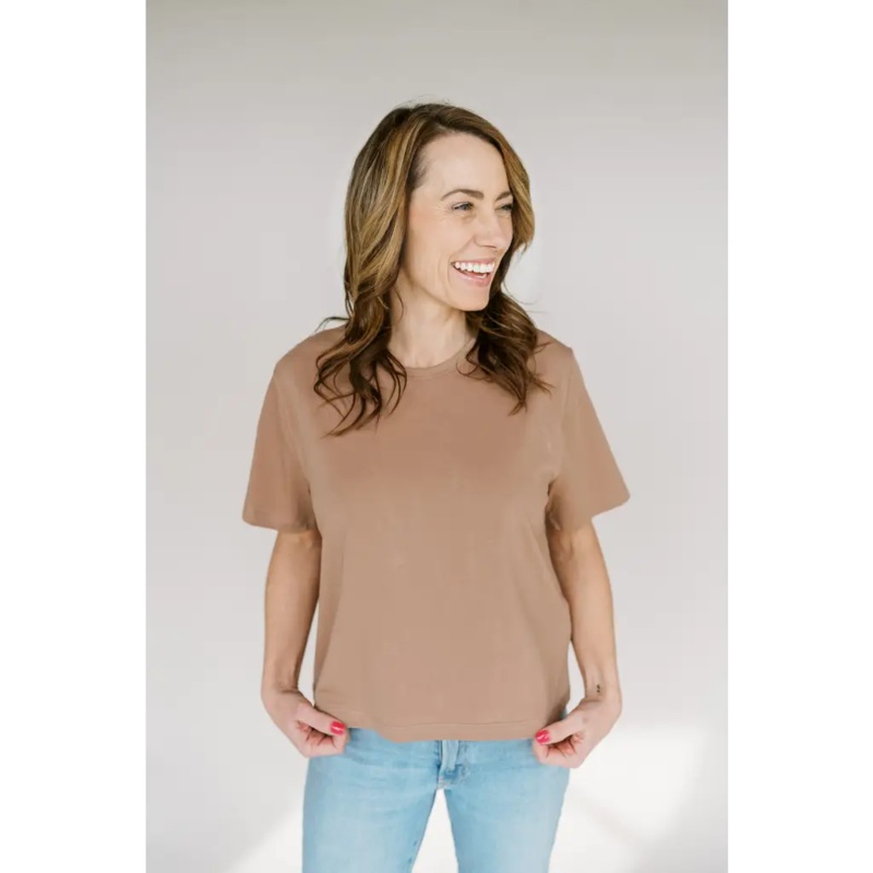 Mom Crop in Ginger Snap|XS|S|M|L|XL|1X|2X|3X