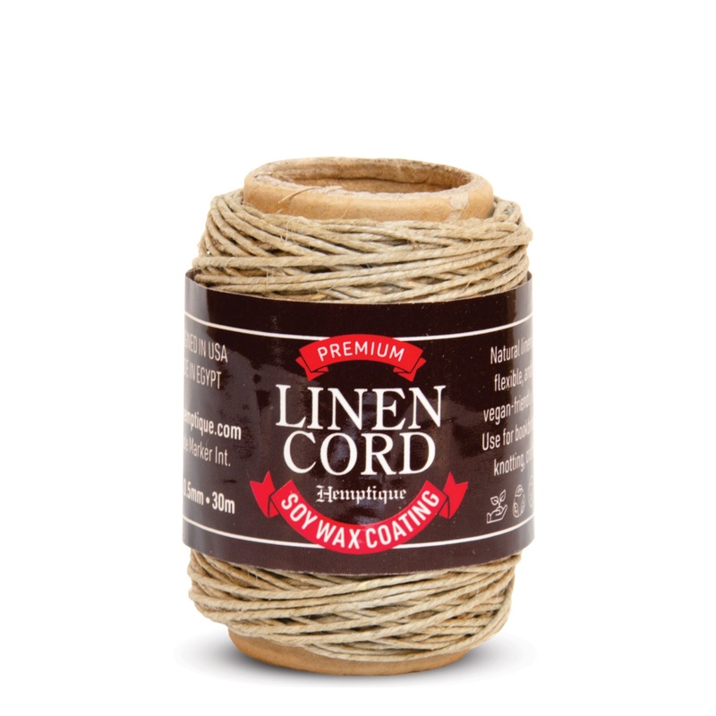 Premium Linen Cord with Soy Wax Coating