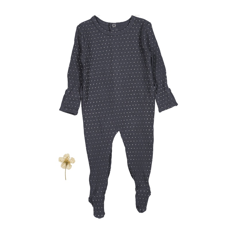 The Printed Romper – Steel Dot