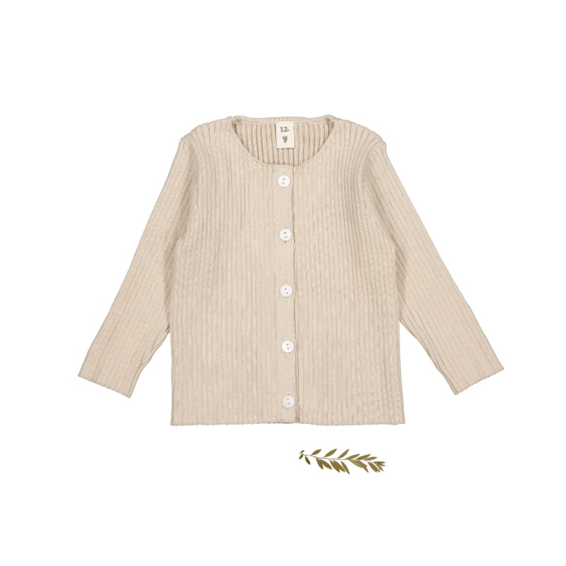 The Ribbed Cardigan – Cream|12m|18m|24m|3y|4y|5y|6y|8y|10y