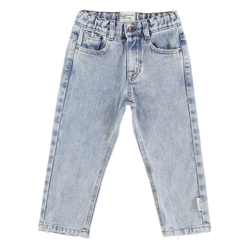 Unisex Trousers – Washed Blue Denim