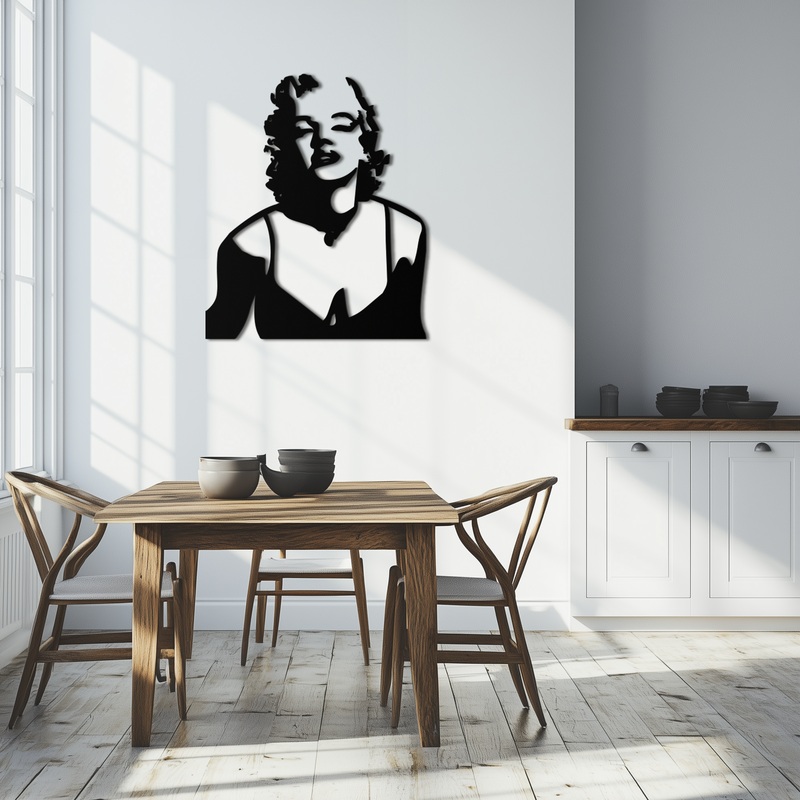 Glamorous Marilyn Monroe Metal Wall Art  Iconic Pop Art Steel Decor – KAF153