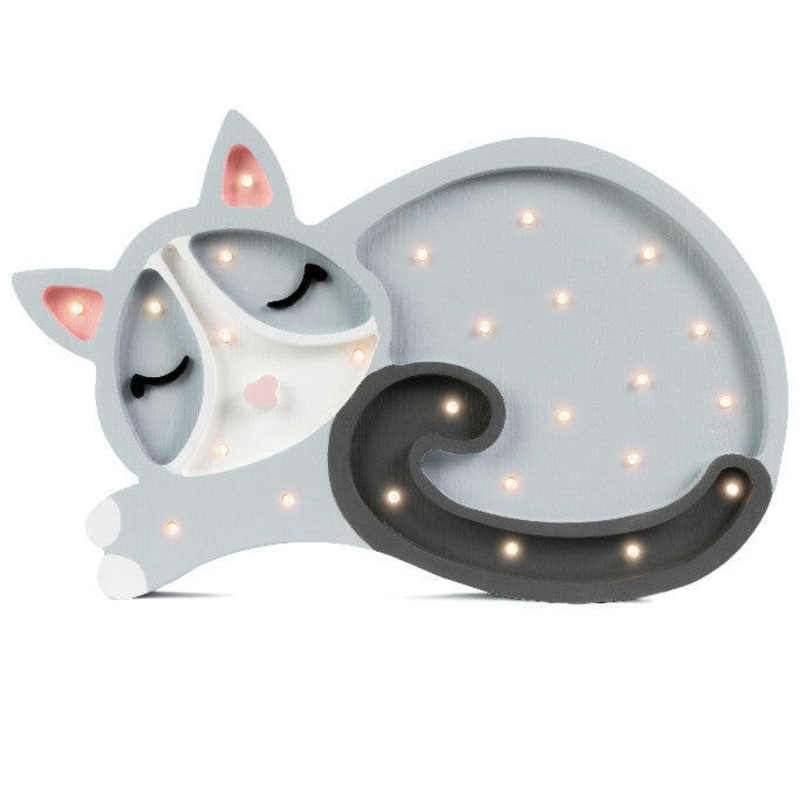 Little Lights Cat Lamp|Grey|White|Cappuccino