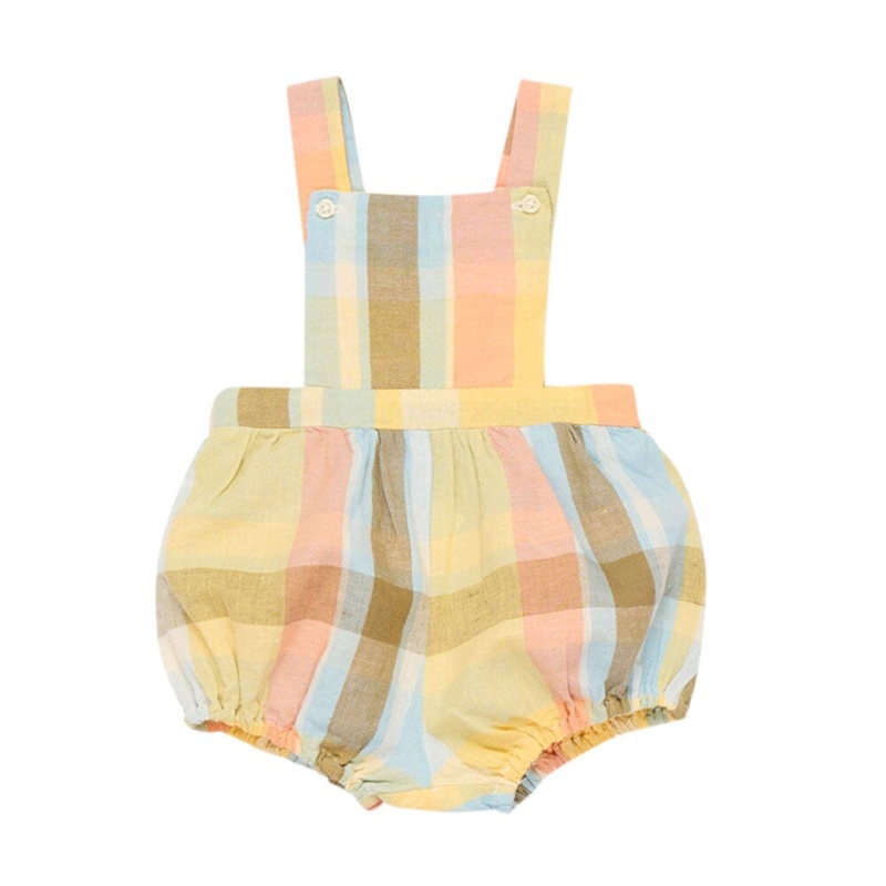 Roberta Baby Romper – Check|3m|6m|12m|18m|24m