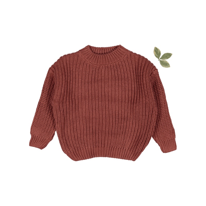 The Chunky Knit Sweater – Rosewood