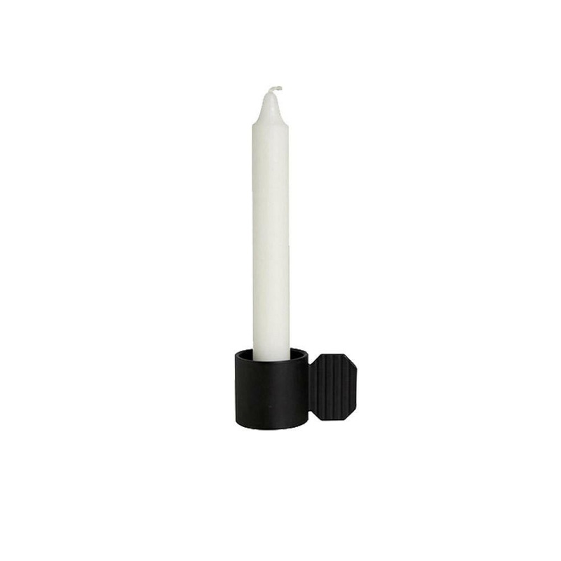 Art Candleholder – Hexagon – Black