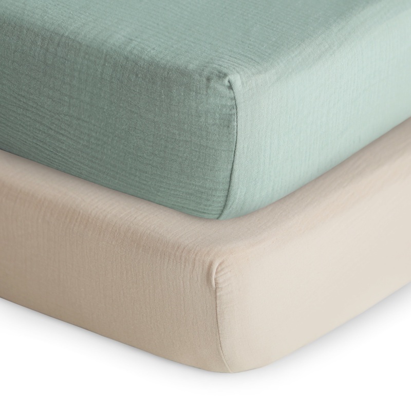 Extra Soft Muslin Crib Sheet – 2 Pack