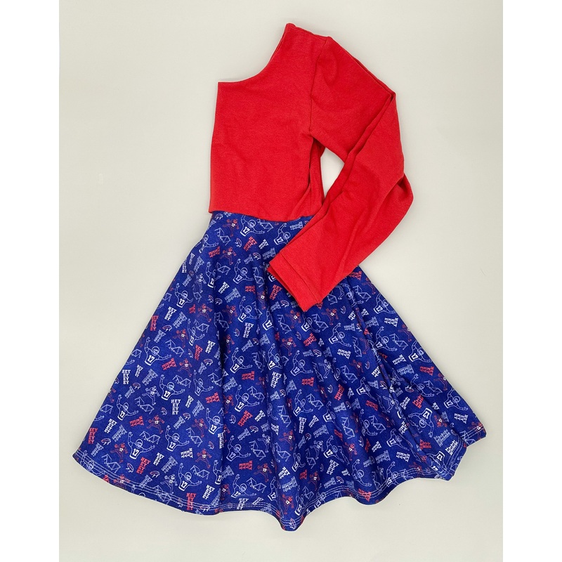 Hey-ey-ey-ey Twirl Dress (Rust Bodice)