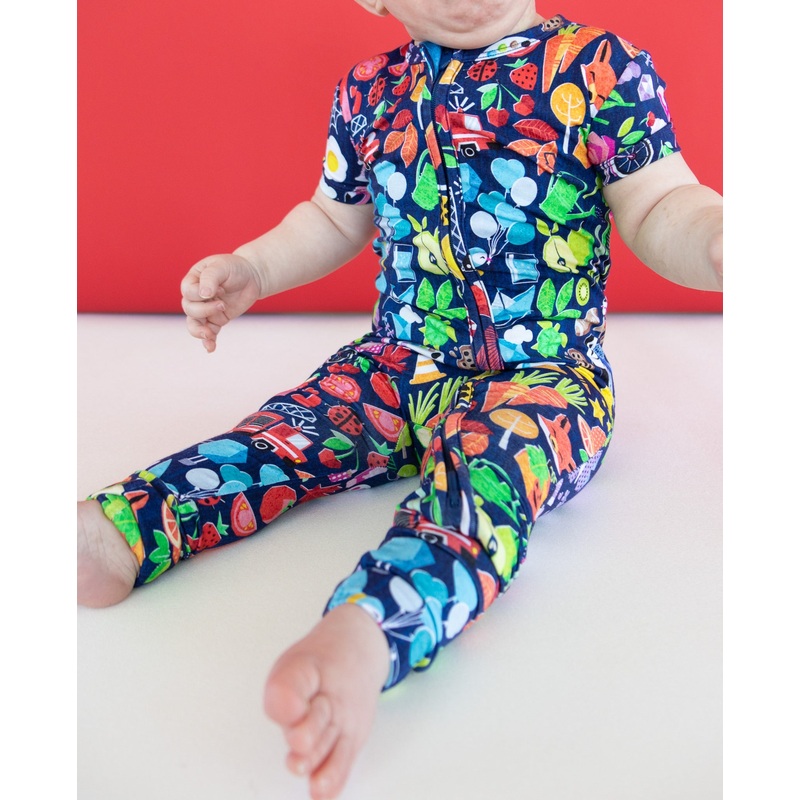 iSpy Short Sleeve Zip Convertible Footie